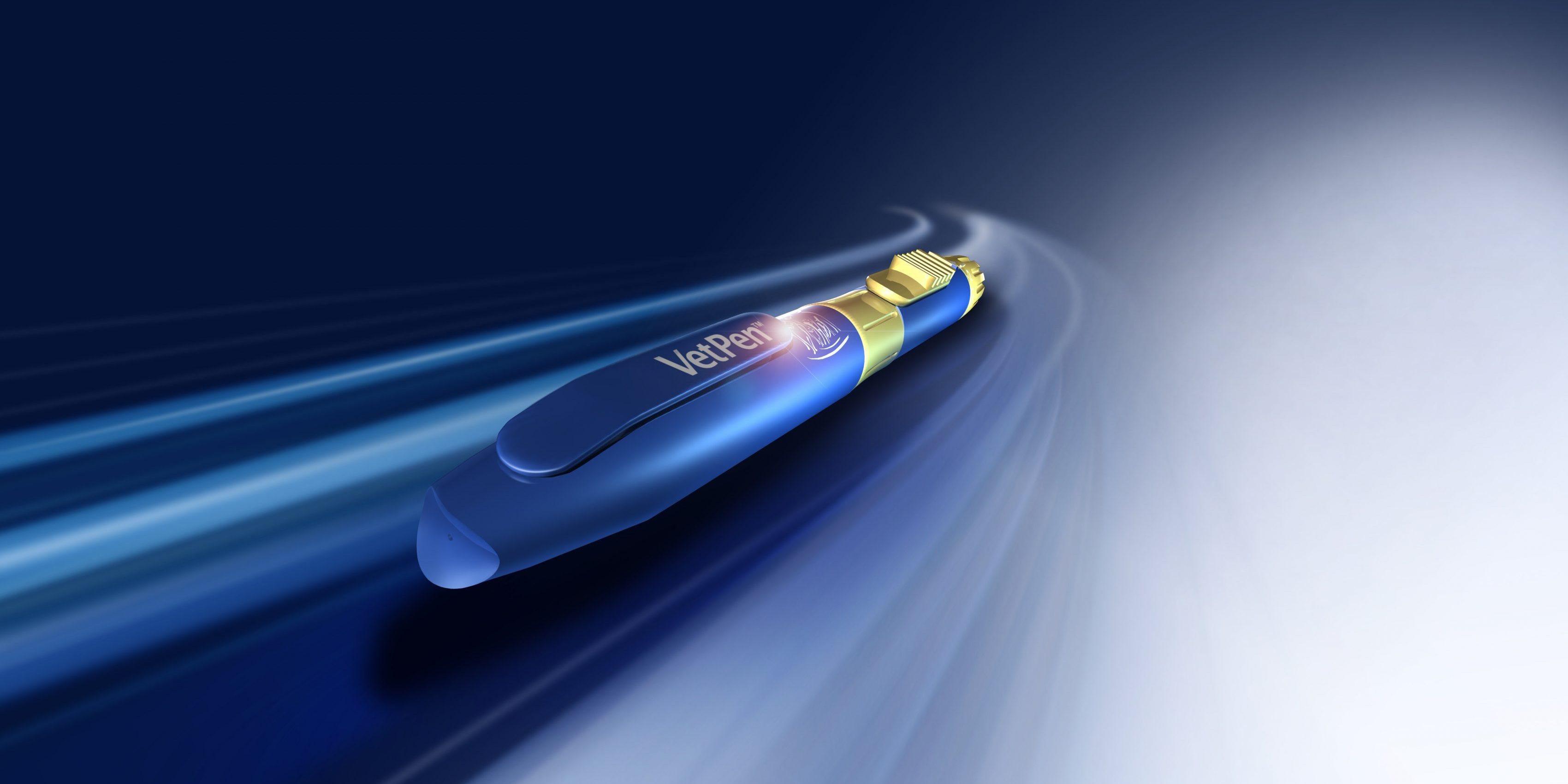 Caninsulin.com VetPen on blue background